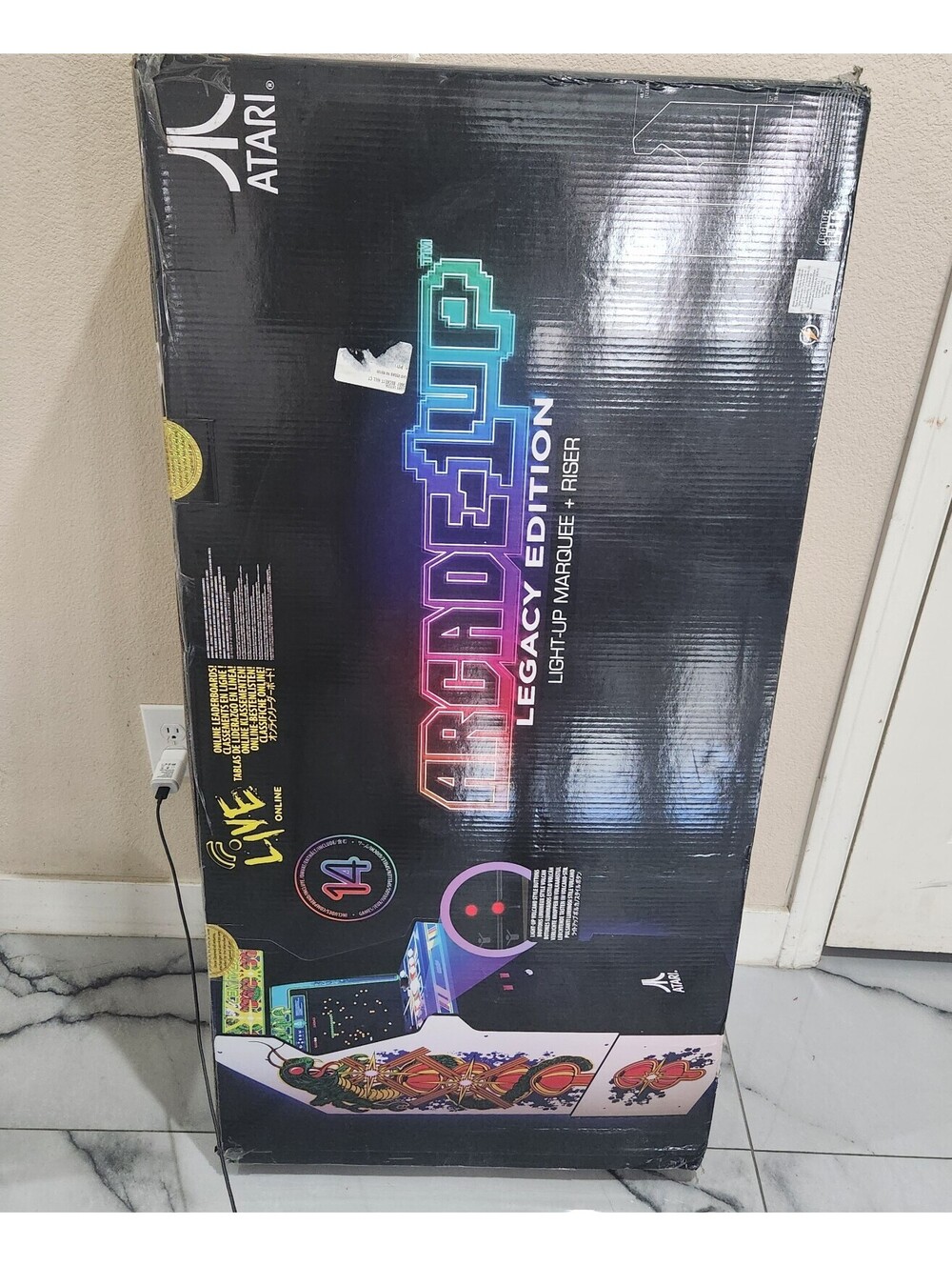 Arcade1Up Atari Legacy Edition Tempest Arcade w/ Riser Light-Up Marquee 14 games
